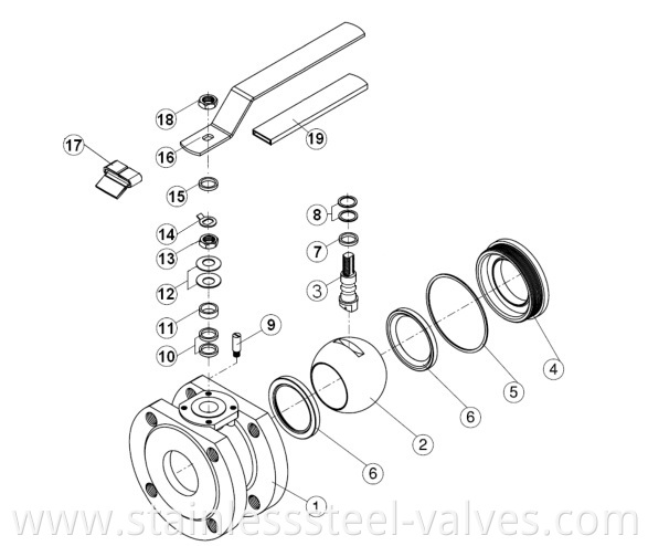 stainless steel wafer ball valve